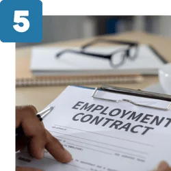 Photo of a Standard Employment Contract